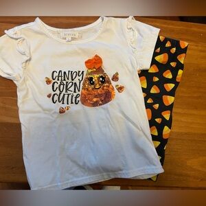 Size 7 Girls Candy Corn Outfit